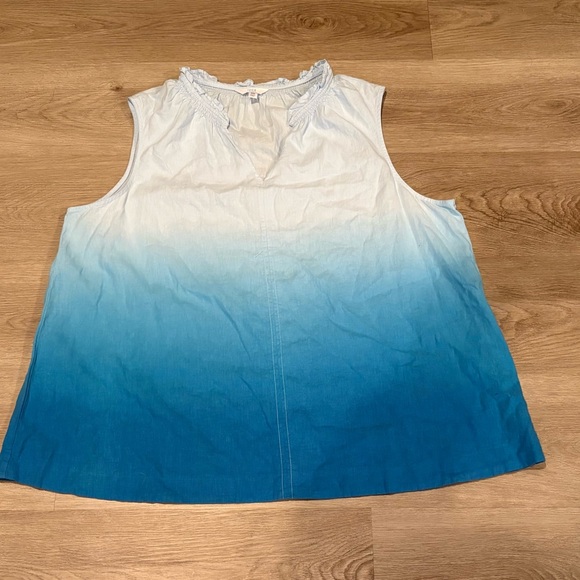 Time and Tru Ombre Sleeveless Blouse - Picture 6 of 10